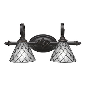 Elegante - 2 Light Bath Bar-8.5 Inches Tall and Inches Wide - 755766