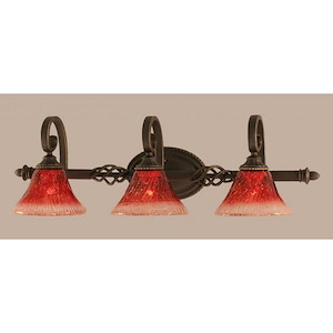 Elegante - 3 Light Bath Bar-8.75 Inches Tall and 10 Inches Wide - 1040425