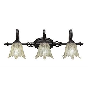 Elegante - 3 Light Bath Bar-10.25 Inches Tall and Inches Wide - 1040426
