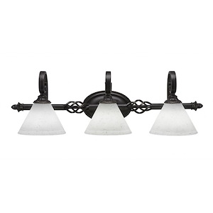 Elegante - 3 Light Bath Bar-9.25 Inches Tall and Inches Wide - 697049