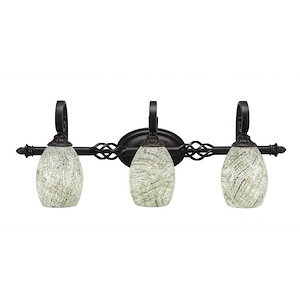 Elegante - 3 Light Bath Bar-11 Inches Tall and Inches Wide - 697046