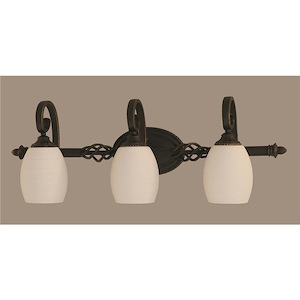 Elegante - 3 Light Bath Bar-10.5 Inches Tall and 8.25 Inches Wide - 1218810