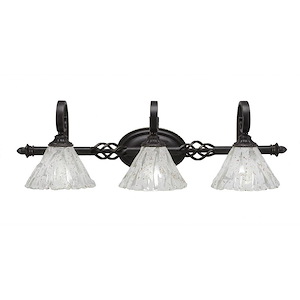 Elegante - 3 Light Bath Bar-9 Inches Tall and 10 Inches Wide - 356979