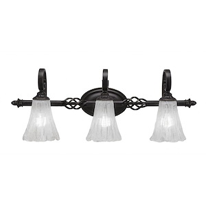 Elegante - 3 Light Bath Bar-11.25 Inches Tall and 9.5 Inches Wide - 1150350