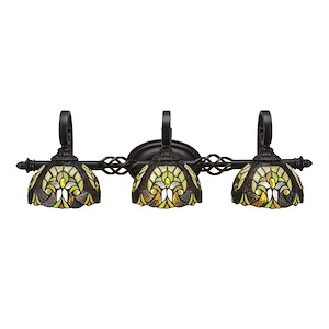 Elegante - 3 Light Bath Bar-8.75 Inches Tall and Inches Wide - 697032