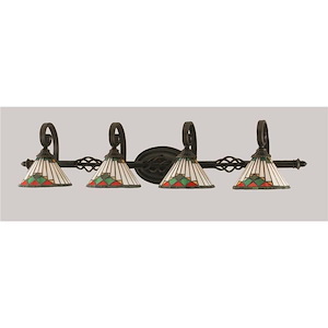 Elegante - 4 Light Bath Bar-8.75 Inches Tall and Inches Wide - 696989