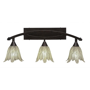 Bow - 3 Light Bath Bar-11.75 Inches Tall and Inches Wide - 696986