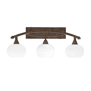 Bow - 3 Light Bath Bar-11.75 Inches Tall and 28.75 Inches Length - 1317851