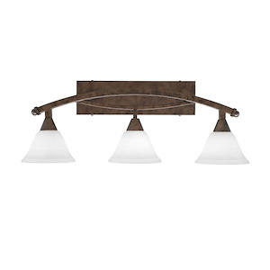 Bow - 3 Light Bath Bar-10.5 Inches Tall and 28.5 Inches Length - 1317833