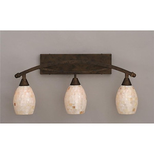 Bow - 3 Light Bath Bar-12.75 Inches Tall and 8.25 Inches Wide - 357155