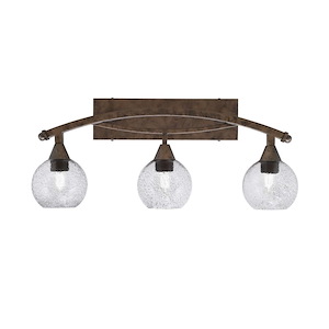 Bow - 3 Light Bath Bar-11.5 Inches Tall and 27.5 Inches Length - 1317849
