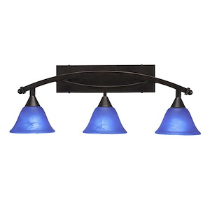 Bow - 3 Light Bath Bar-10.75 Inches Tall and 9.5 Inches Wide - 1153197