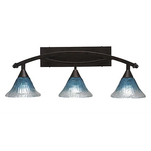 Bow - 3 Light Bath Bar-11.25 Inches Tall and 10 Inches Wide - 1148490