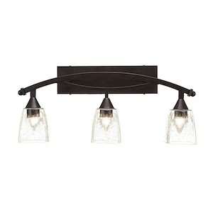 Bow - 3 Light Bath Bar-11.25 Inches Tall and Inches Wide - 696980