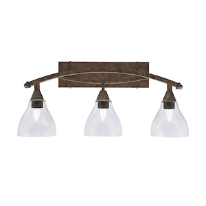 Bow - 3 Light Bath Bar-12.5 Inches Tall and 28 Inches Length - 1317854