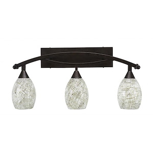 Bow - 3 Light Bath Bar-12.5 Inches Tall and Inches Wide - 696981