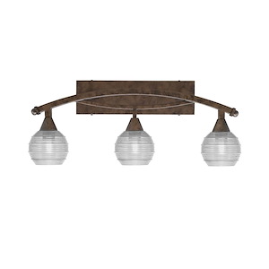 Bow - 3 Light Bath Bar-11.5 Inches Tall and 27.5 Inches Length - 1317850