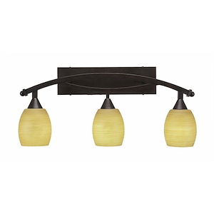 Bow-Three Light Bath Bar-8.5 Inches Wide by 12.25 Inches High - 1150351
