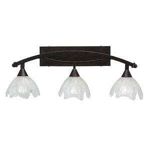 Bow - 3 Light Bath Bar-11 Inches Tall and 10 Inches Wide - 1218846