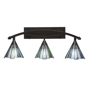 Bow - 3 Light Bath Bar-11.25 Inches Tall and Inches Wide - 697120