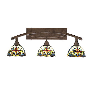 Bow - 3 Light Bath Bar-11 Inches Tall and 28.5 Inches Length - 1317846