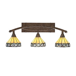 Bow - 3 Light Bath Bar-11 Inches Tall and 28.5 Inches Length - 1317862