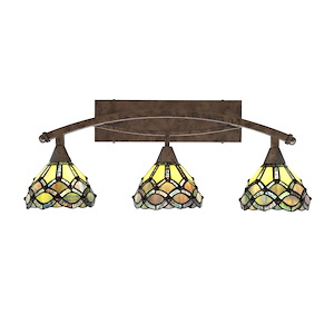 Bow - 3 Light Bath Bar-11.25 Inches Tall and 28.5 Inches Length - 1317865