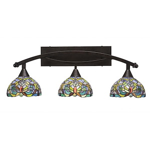 Bow - 3 Light Bath Bar-10.75 Inches Tall and Inches Wide - 697110