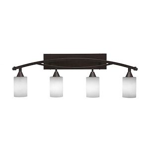 Bow - 4 Light Bath Bar-13 Inches Tall and Inches Wide - 697100