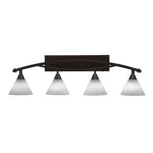 Bow - 4 Light Bath Bar-11.5 Inches Tall and Inches Wide - 697099