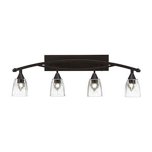 Bow - 4 Light Bath Bar-12.25 Inches Tall and Inches Wide - 697096