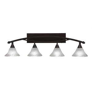 Bow - 4 Light Bath Bar-11.5 Inches Tall and 9.5 Inches Wide - 1149649
