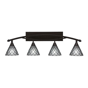Bow - 4 Light Bath Bar-8.5 Inches Tall and Inches Wide - 697242