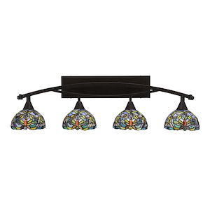 Bow - 4 Light Bath Bar-11.5 Inches Tall and Inches Wide - 697077