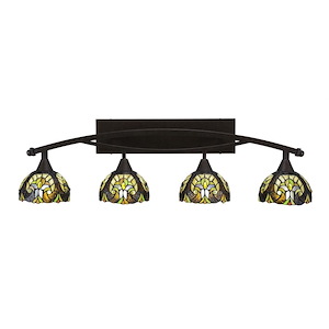 Bow - 4 Light Bath Bar-11.75 Inches Tall and Inches Wide - 697225