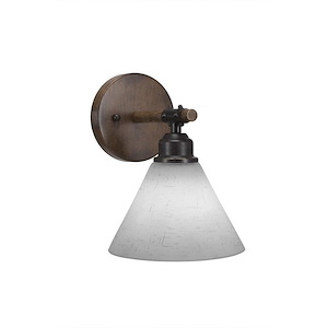 Blacksmith - 1 Light Bath Bar-9 Inches Tall and 7 Inches Wide - 697219