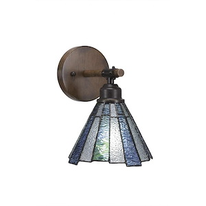Blacksmith - 1 Light Bath Bar-9.5 Inches Tall and 7 Inches Wide - 697217