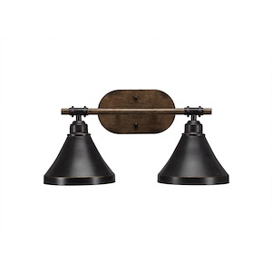Blacksmith - 2 Light Bath Bar-8.75 Inches Tall and 7 Inches Wide - 697214