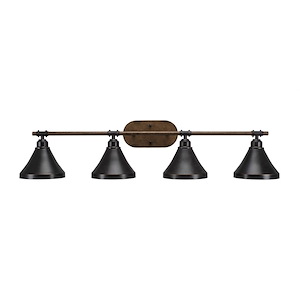 Blacksmith - 4 Light Bath Bar-8.75 Inches Tall and 7 Inches Wide - 697204