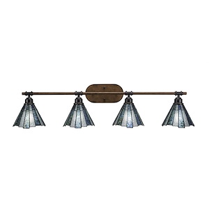 Blacksmith - 4 Light Bath Bar-9 Inches Tall and 7 Inches Wide - 697202