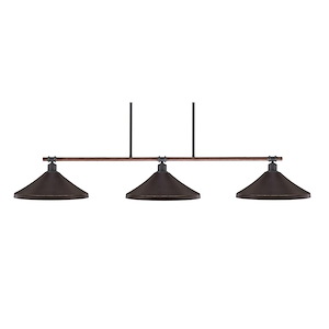 Blacksmith - 3 Light Billiard/Island-8 Inches Tall and 14 Inches Wide - 697193