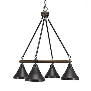 Blacksmith - 4 Light Chandelier-28 Inches Tall and 26.75 Inches Wide - 697189