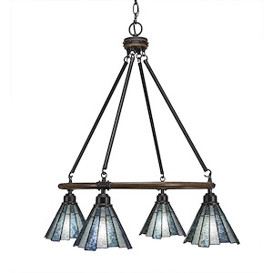 Blacksmith - 4 Light Chandelier-28 Inches Tall and 26.5 Inches Wide - 697187