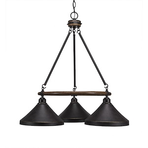 Blacksmith - 3 Light Chandelier-27.5 Inches Tall and 24.5 Inches Wide - 697181