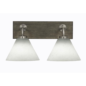 Oxbridge - 2 Light Bath Bar-8.5 Inches Tall and 17.25 Inches Length - 1272809