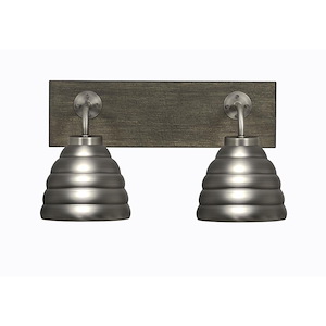 Oxbridge - 2 Light Bath Bar-9 Inches Tall and 16.5 Inches Length - 1272813