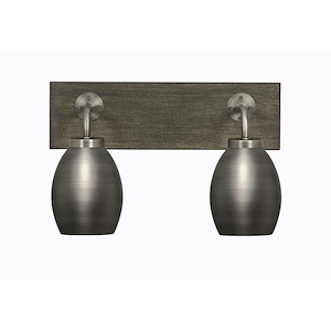 Oxbridge - 2 Light Bath Bar-10 Inches Tall and 15.5 Inches Length - 1272814