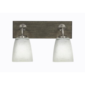 Oxbridge - 2 Light Bath Bar-9 Inches Tall and 16 Inches Length - 1272816