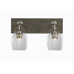Oxbridge - 2 Light Bath Bar-10 Inches Tall and 16.5 Inches Length - 1272818