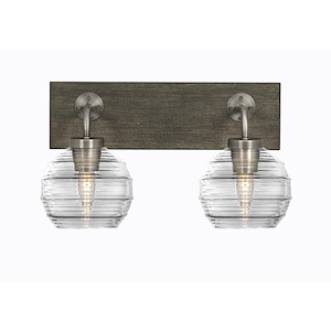 Oxbridge - 2 Light Bath Bar-9.25 Inches Tall and 16.25 Inches Length - 1272820